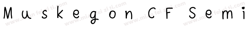 Muskegon CF SemiBold字体转换